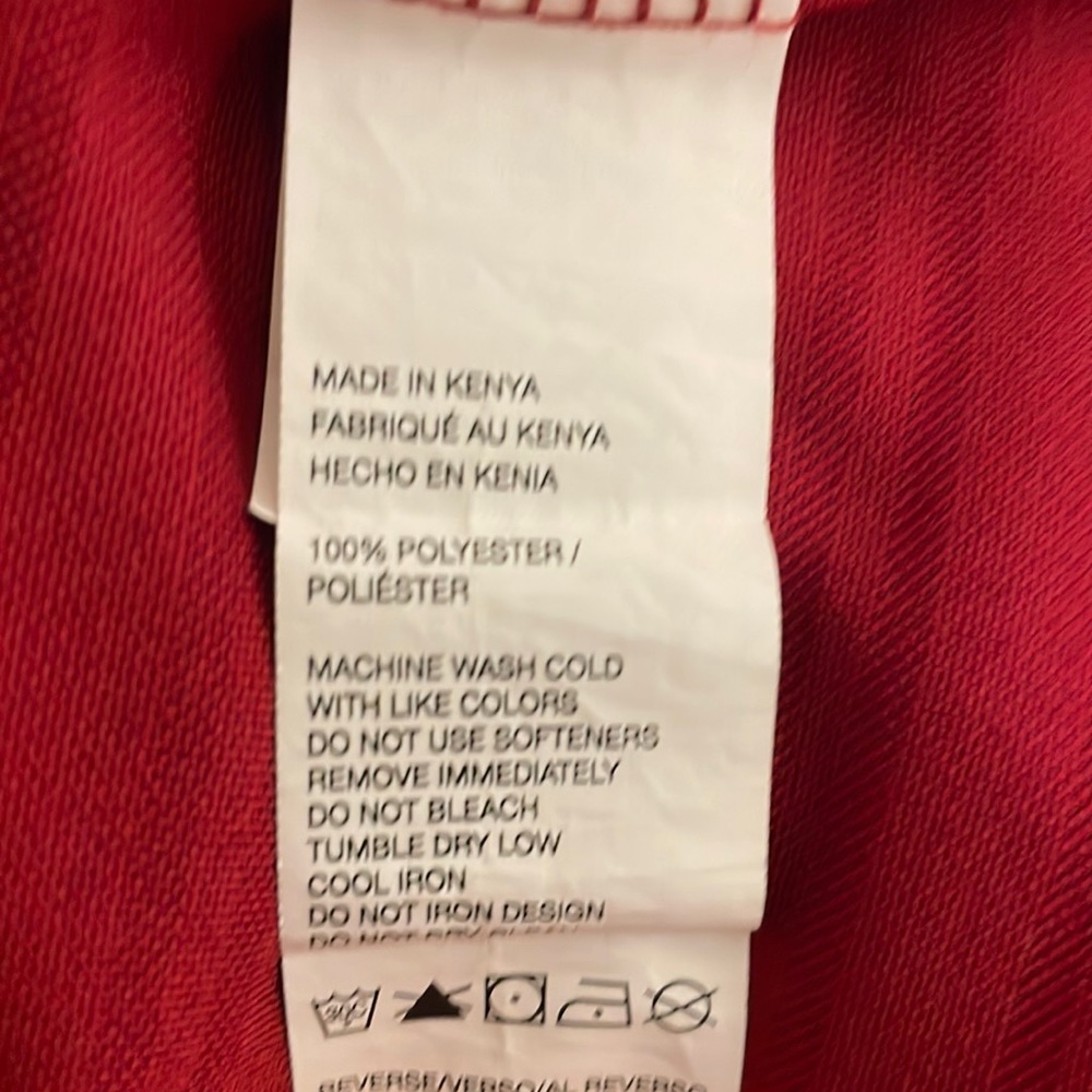 Izod stripe long sleeve golf shirt in red stripe - Picture 7 of 7